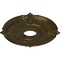 Ekena Millwork Attica Ceiling Medallion (Fits Canopies up to 5"), Hand-Painted Brass, 18"OD x 4"ID x 5/8"P CM18ATBRS - alternate 4